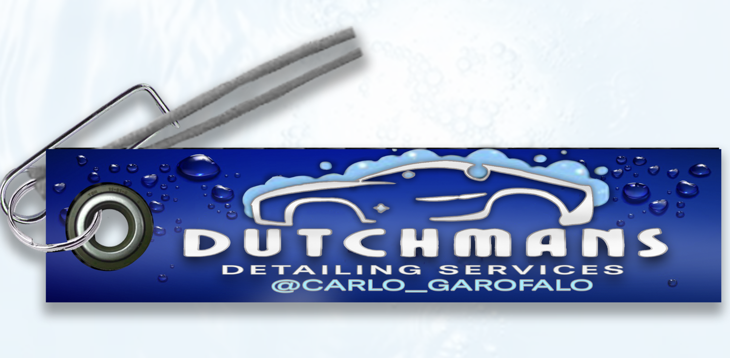 Custom parachute hangtag